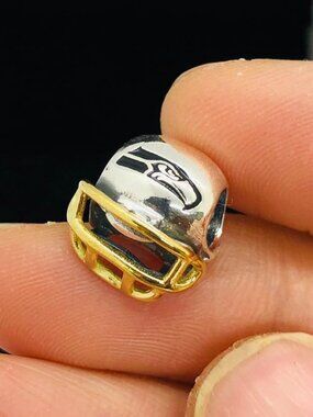 ✨🔥Pandora Seattle Seahawks Charm Football Helmet Charm